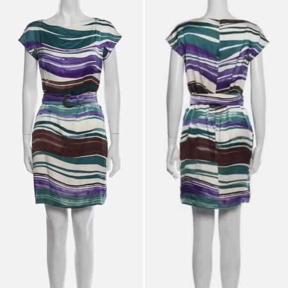 Loro Piana Dresses & Skirts - Loro Piana Silk Printed Dress with Belt